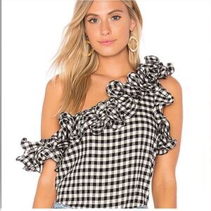 Petersyn black and white Top NWT size Large